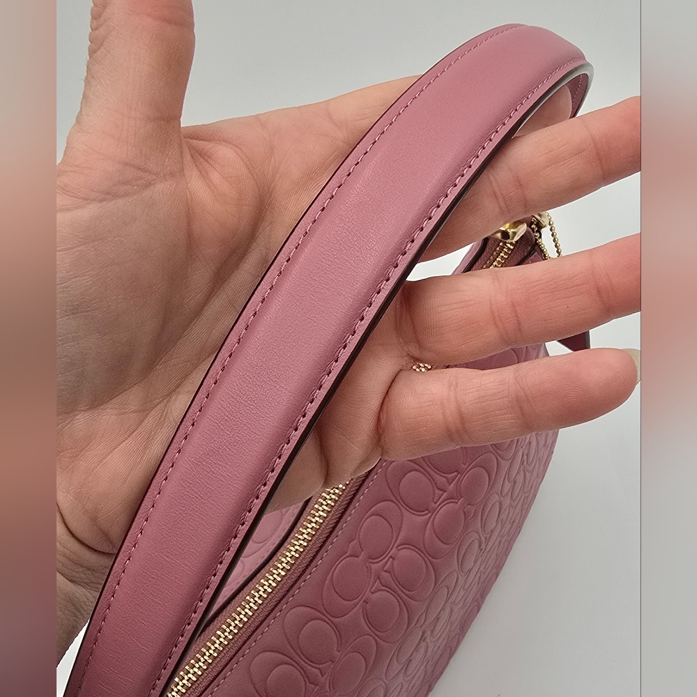 Coach Teri Hobo In Signature Embossed Leather, EUC - Picture 11 of 15